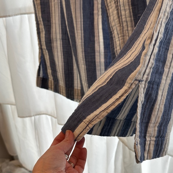 Old Navy Casual Striped Linen Blend Wide Leg Pant XL - Picture 3 of 4